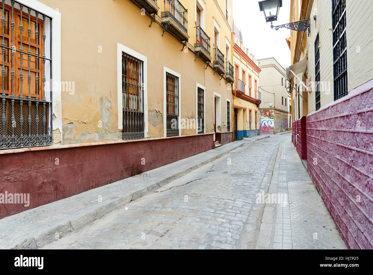 Santa Clara Street, Seville, Andalusia, Spain, Europe Stock Photo