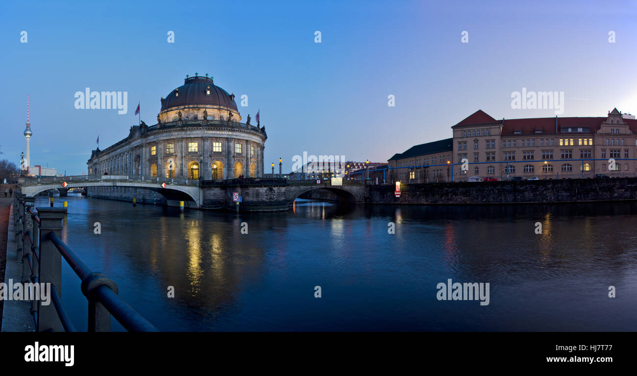 night, nighttime, berlin, middle, pre, bridge, night, nighttime, night Stock Photo