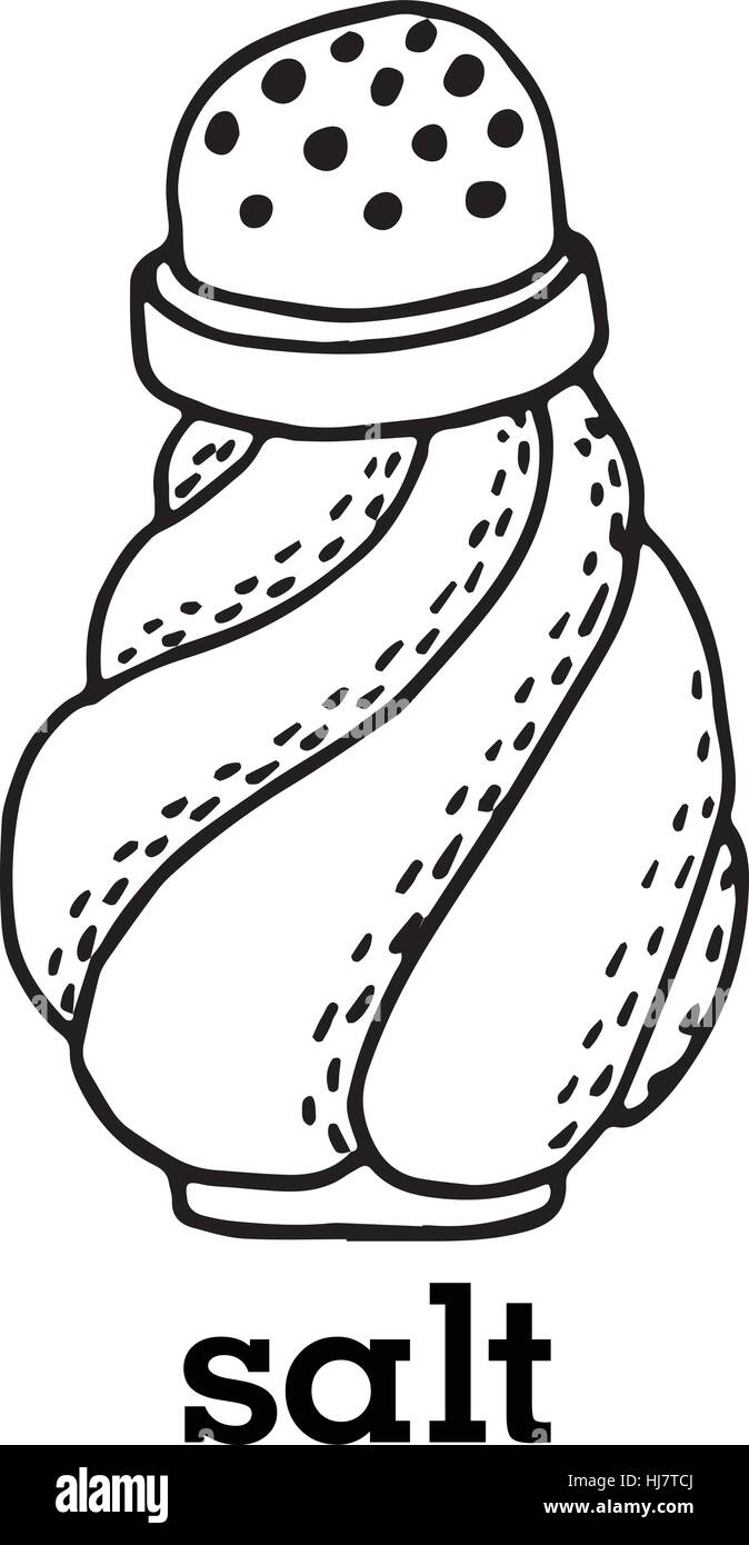 Vector salt shaker hand drawn illustration Stock Vector Image & Art Alamy