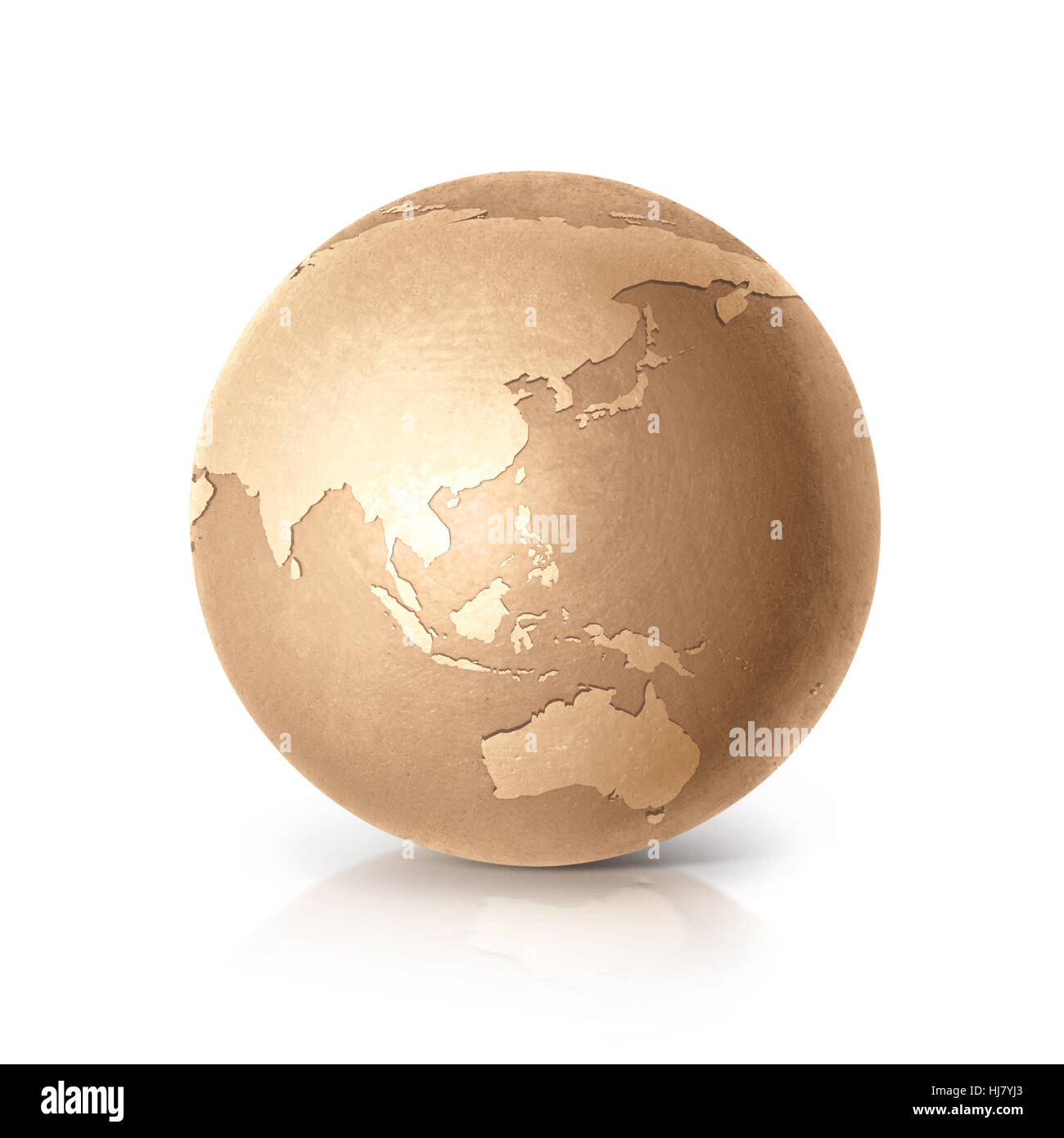 3d gold globe Cut Out Stock Images & Pictures - Alamy