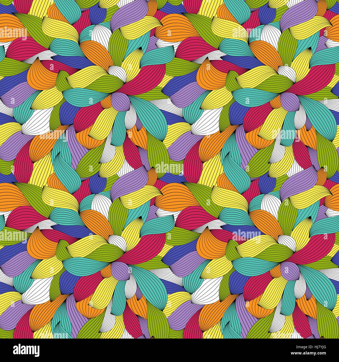 Abstract Wave Seamless Pattern Background. Vector Illustration Stock ...