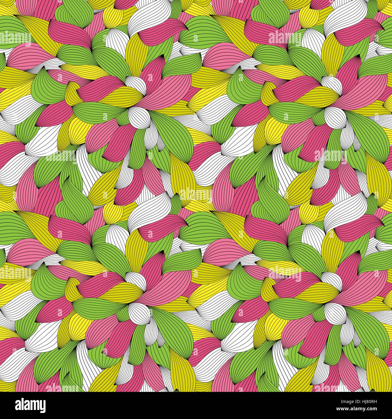 Abstract Wave Seamless Pattern Background. Vector Illustration Stock ...