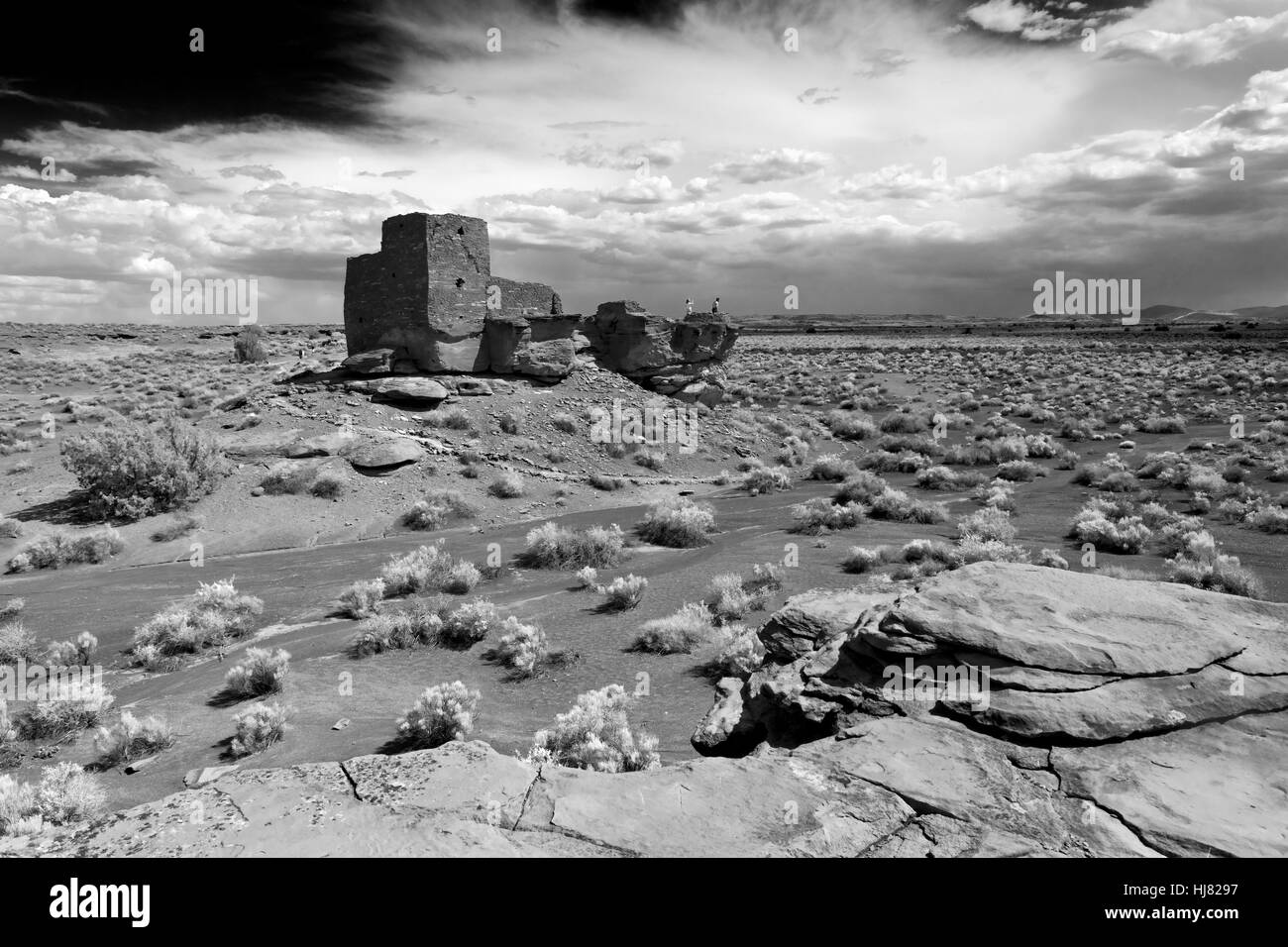 Wukoki Ruins - The Wupatki National Monument, Arizona Stock Photo