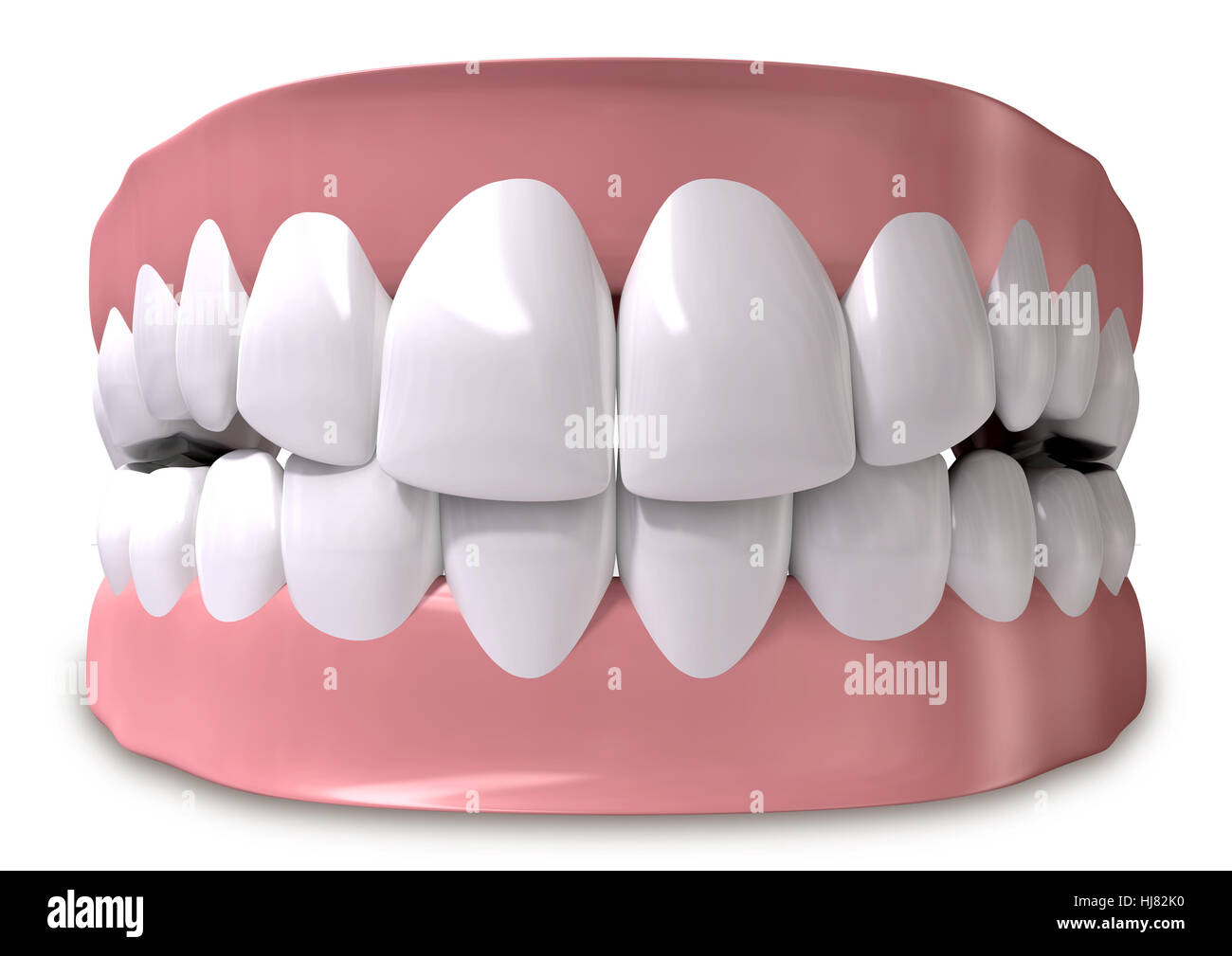 isolated, teeth, dentist, closed, tooth, bite, lower, canine, set, enamel Stock Photo Alamy