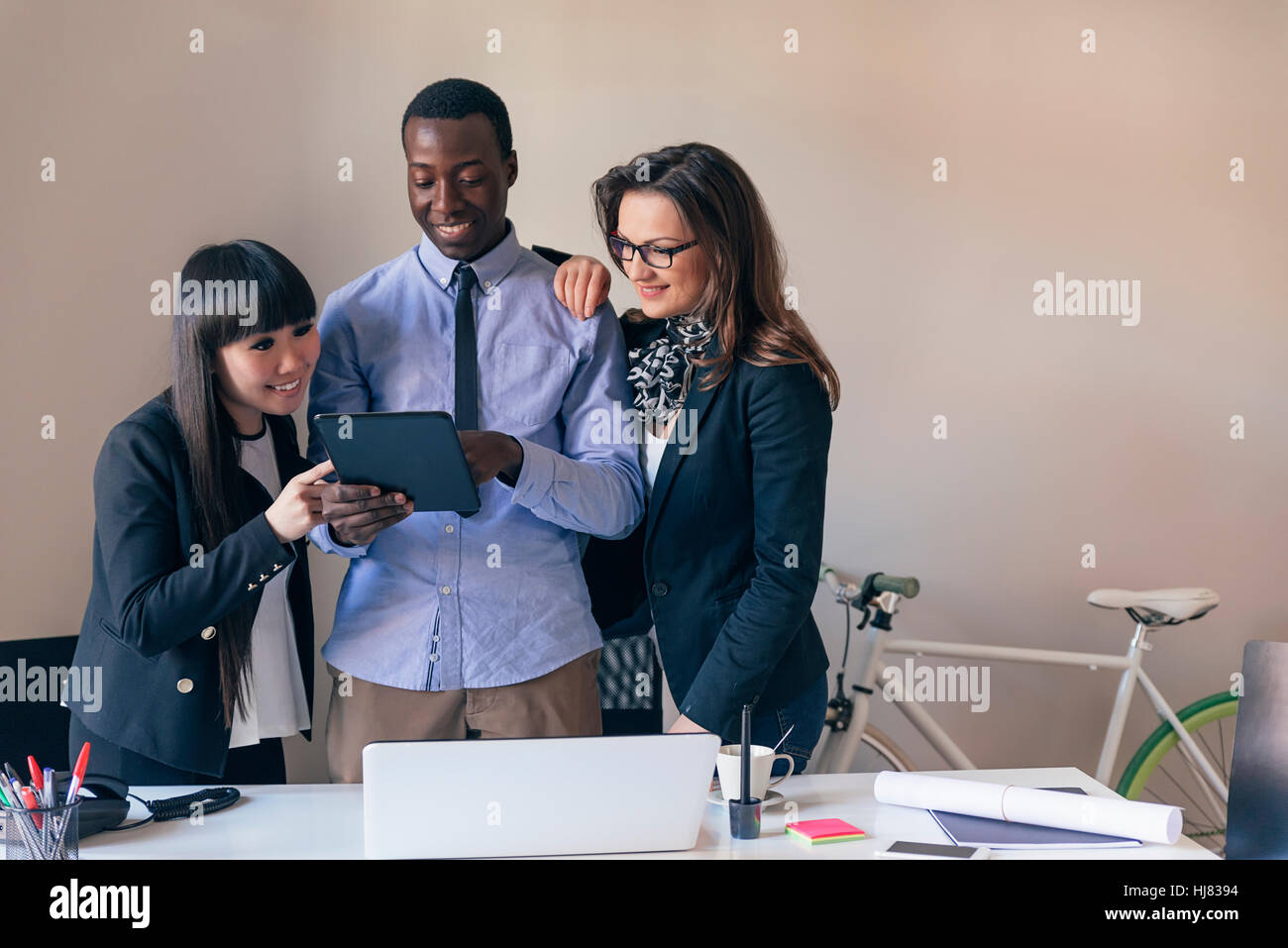 Young Entrepreneurs Working at the Office Stock Photo - Alamy