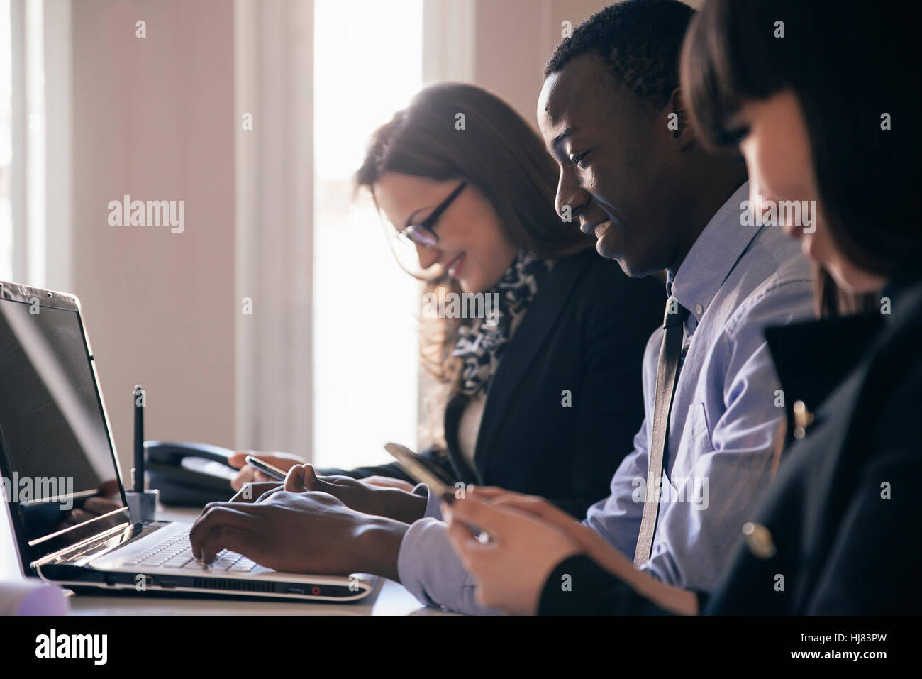 Young Entrepreneurs Working at the Office Stock Photo - Alamy