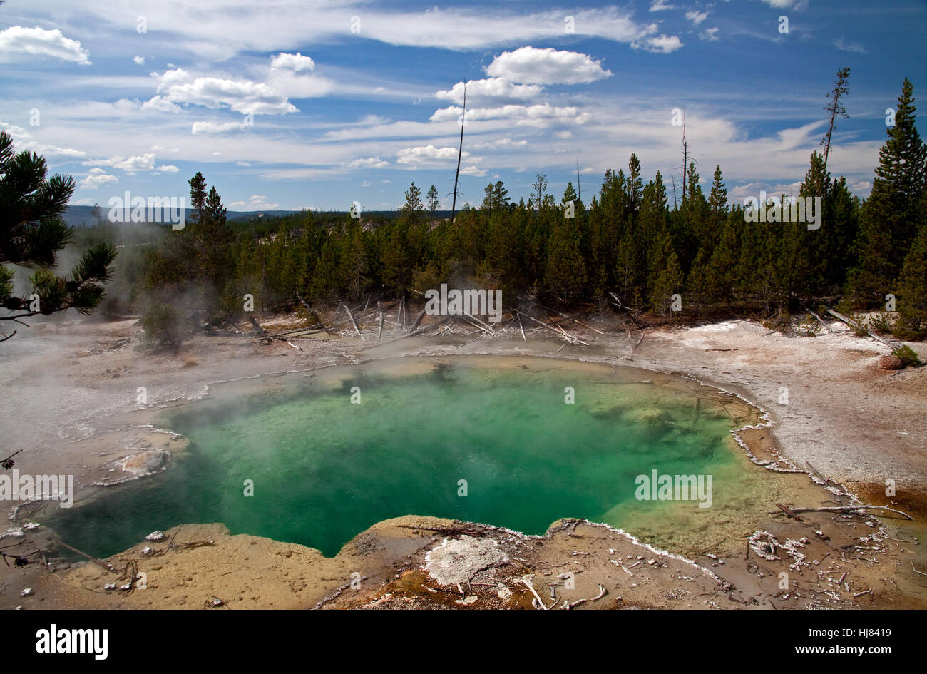 thermal springs, resources, microorganisms, geyser, blue, travel ...