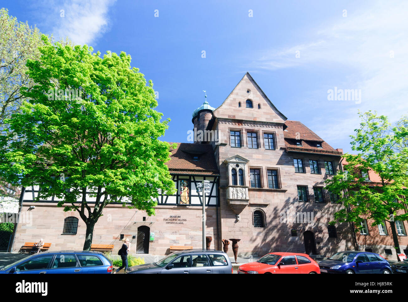 Nürnberg, Nuremberg: Old Town: Museum Tucherschloss, Mittelfranken, Middle Franconia, Bayern, Bavaria, Germany Stock Photo