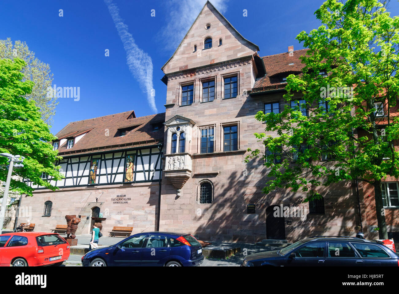 Nürnberg, Nuremberg: Old Town: Museum Tucherschloss, Mittelfranken, Middle Franconia, Bayern, Bavaria, Germany Stock Photo
