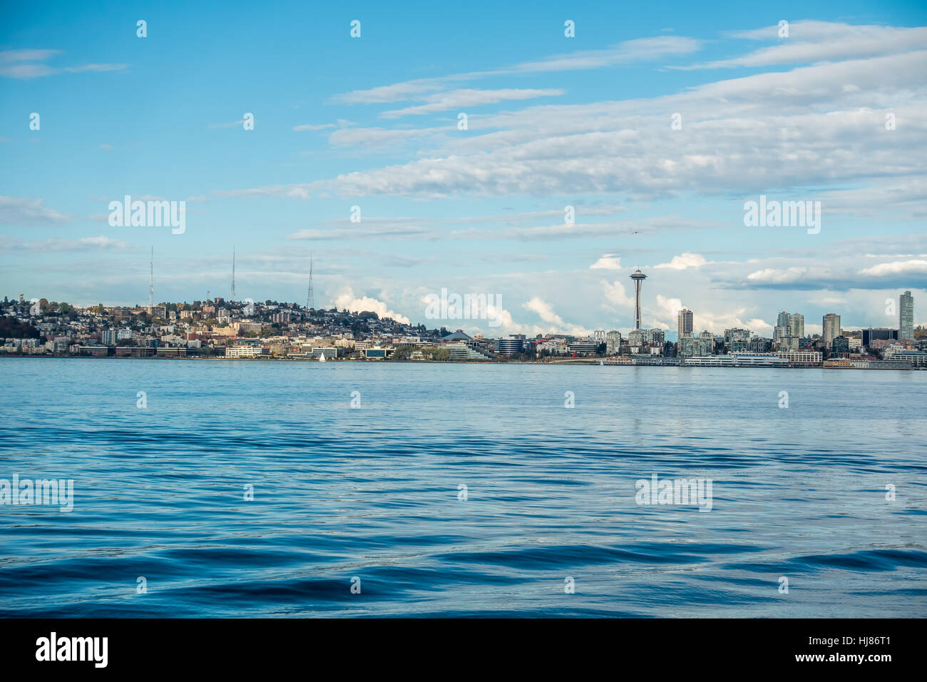 A view of the Seattle skyline. Stock Photo