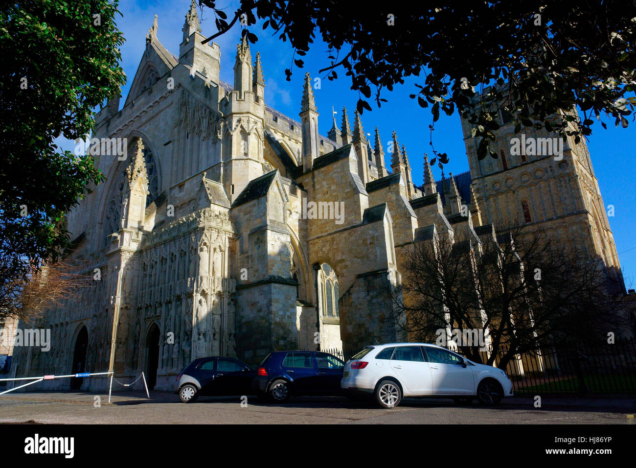 EXETER CATHEDRAL ST, PETERS Stock Photo Alamy