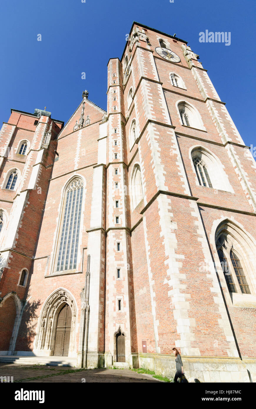 Ingolstadt: old town; church Liebfrauenmünster, Oberbayern, Upper ...