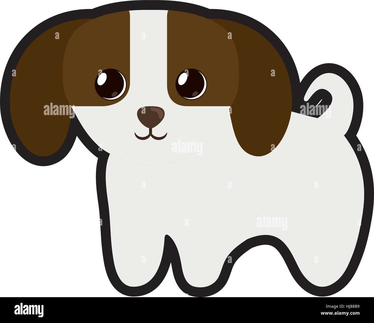 cute puppy little canine adorable vector illustration eps 10 Stock ...