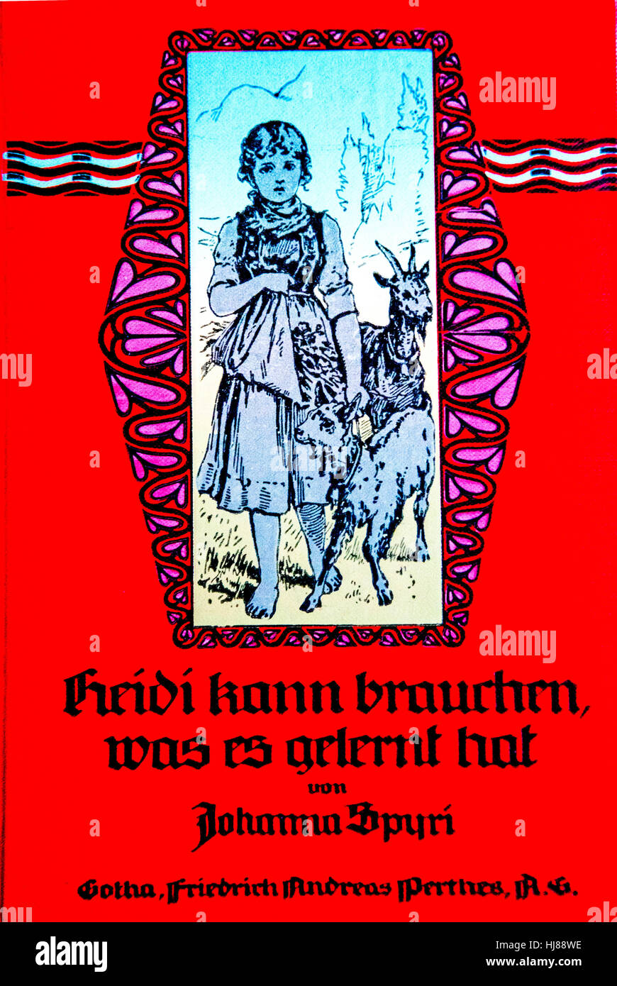 Cover of Johanna Spyri, Heidi (german edition); Stock Photo
