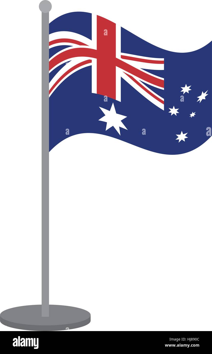 Australian Flag Pole Stock Photos & Australian Flag Pole Stock Images