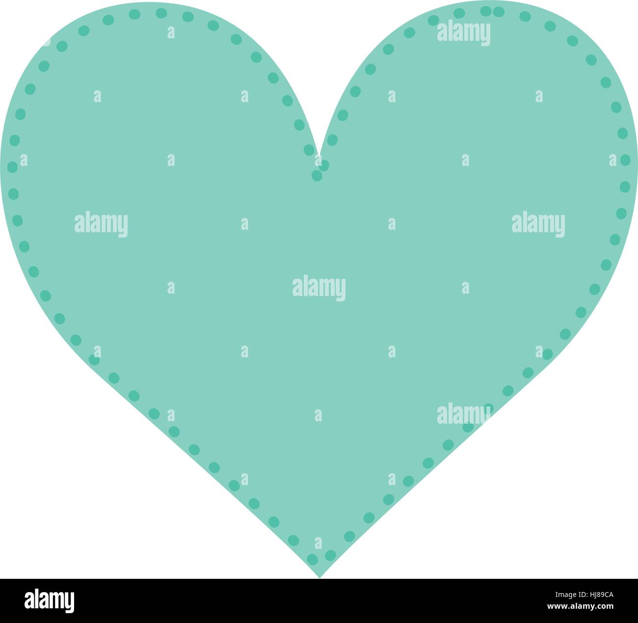 Romantic heart concept icon vector illustration graphic design Stock