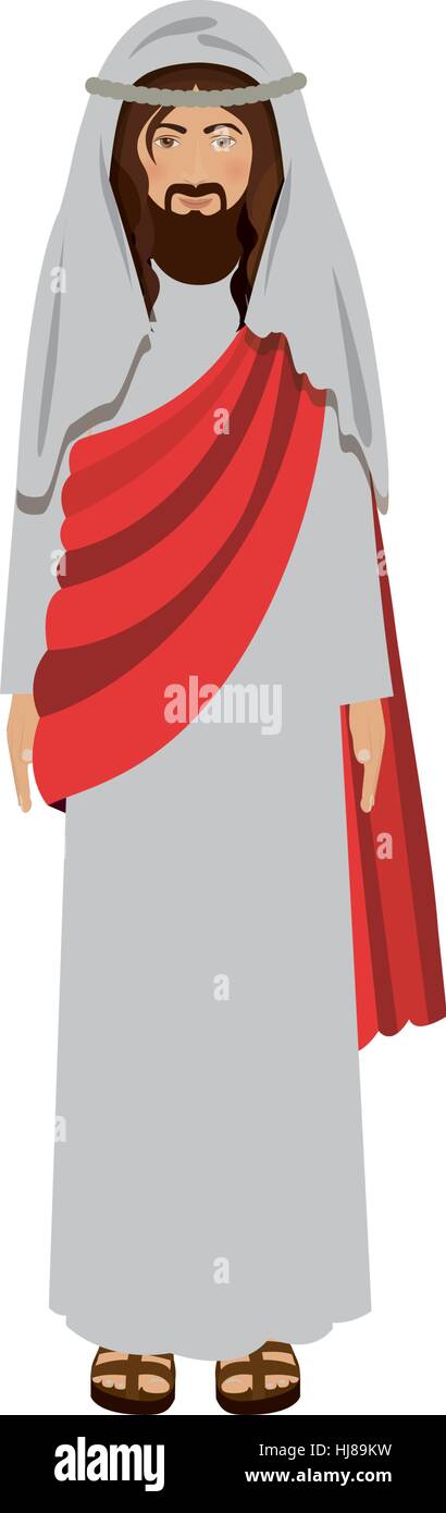 picture of christ with tunic vector illustration Stock Vector Image ...