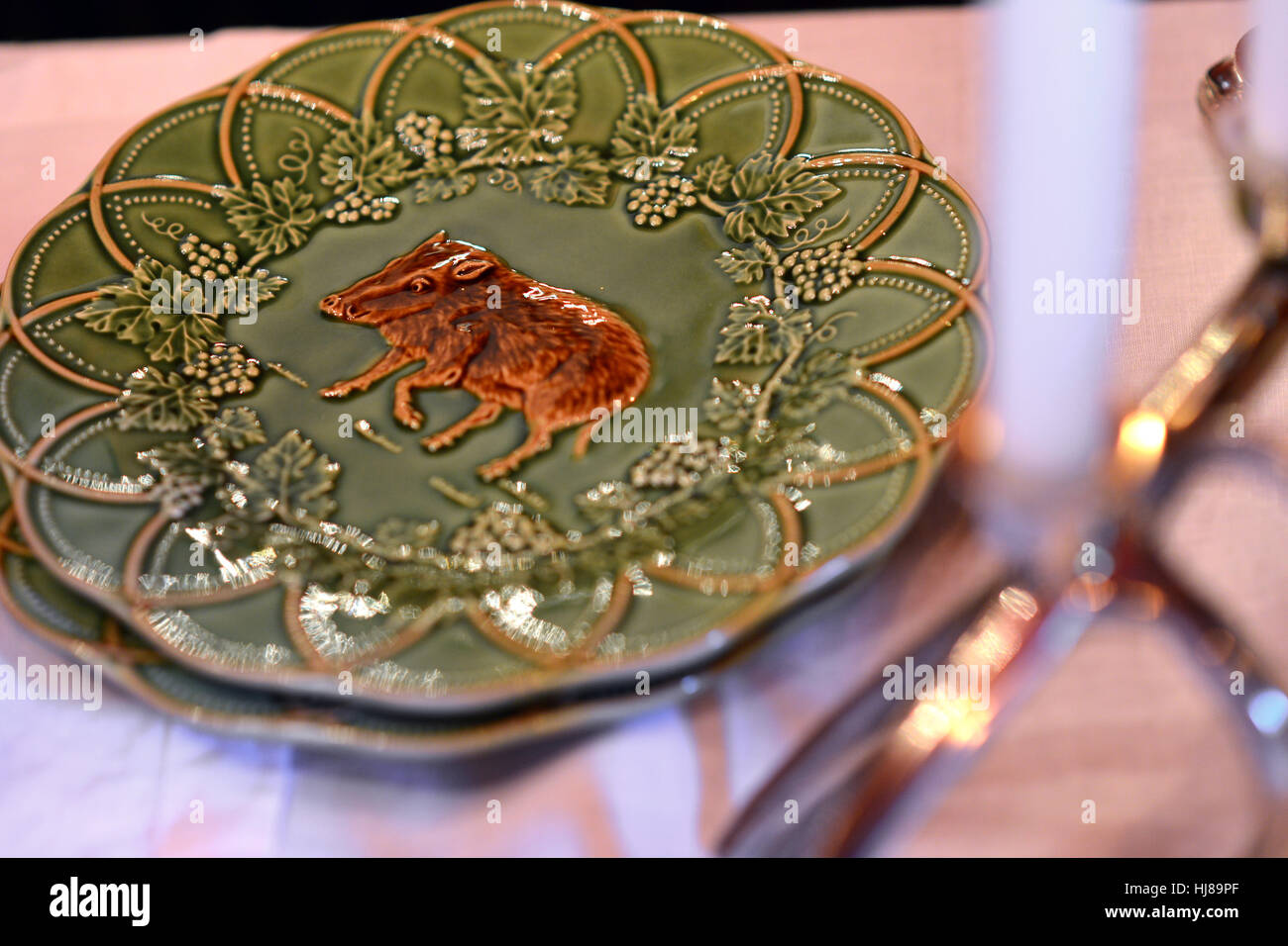 Bordallo Pinheiro Portuguese ceramics Stock Photo - Alamy