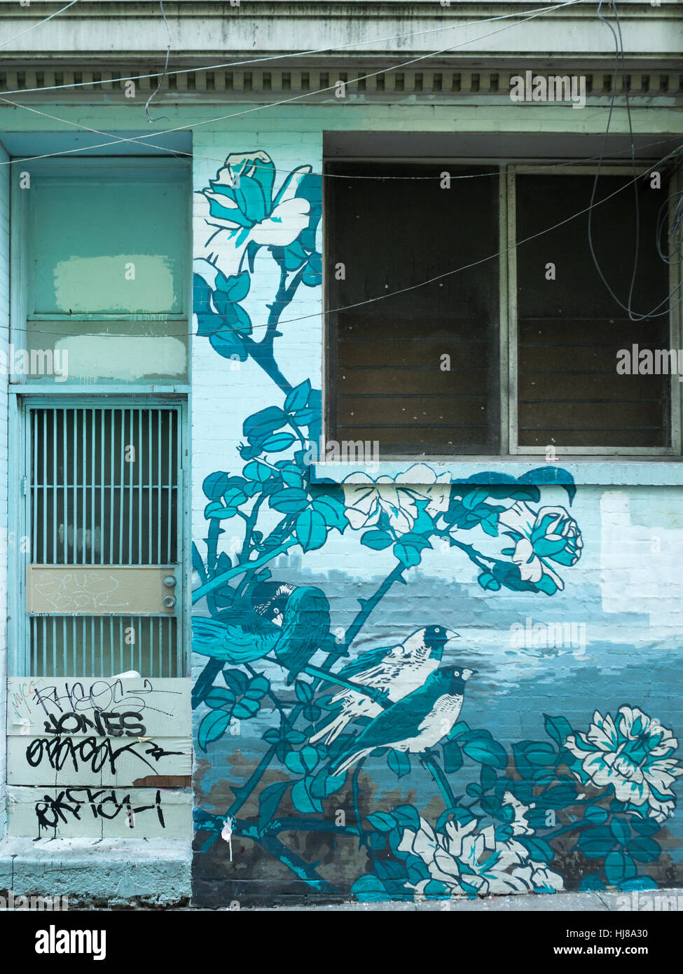 San Francisco Chinatown murals Stock Photo Alamy