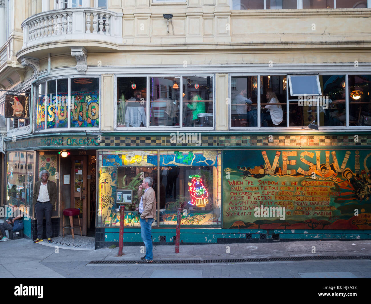 San Francisco Vesuvio cafe Stock Photo