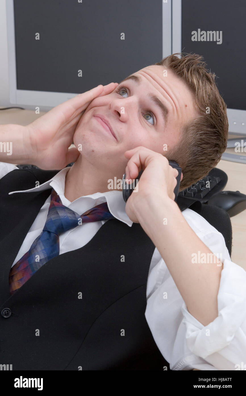Young business man in office Stock Photo