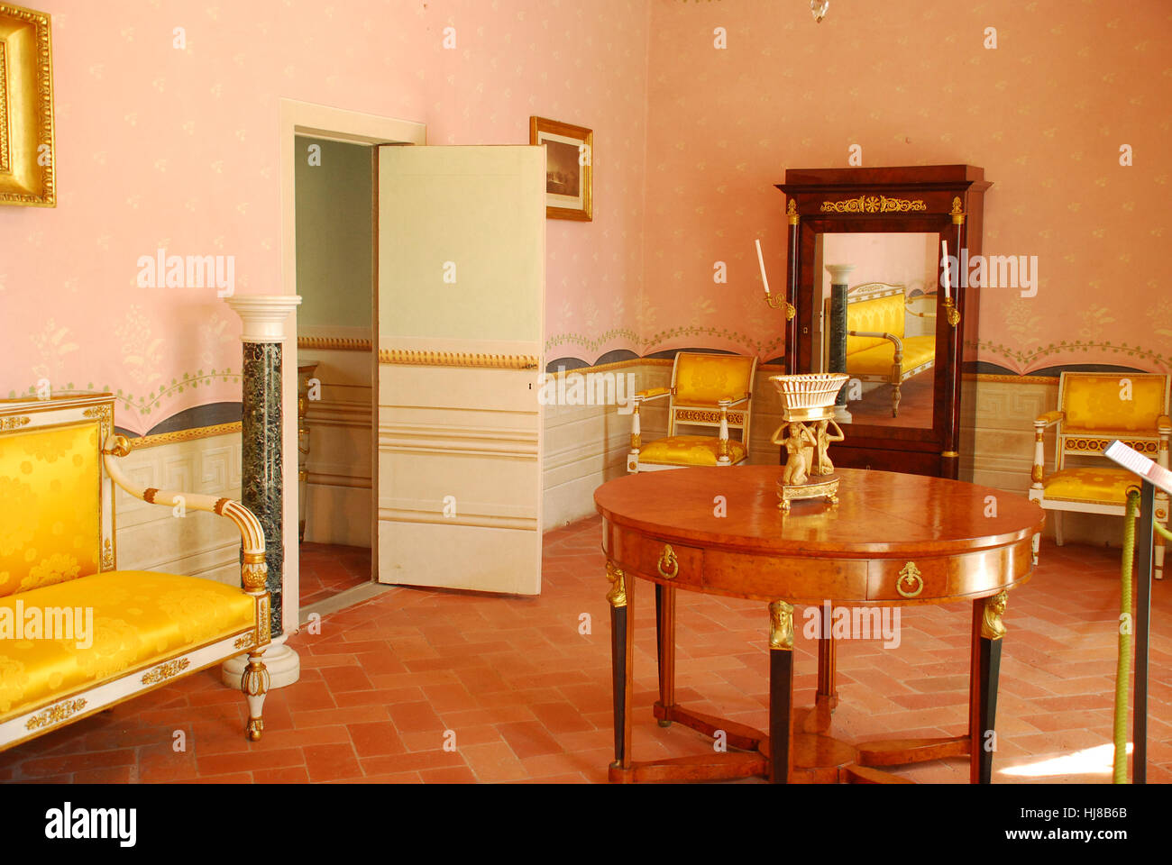 Interior of Napoleon's residence Villa dei Mulini Portoferraio island