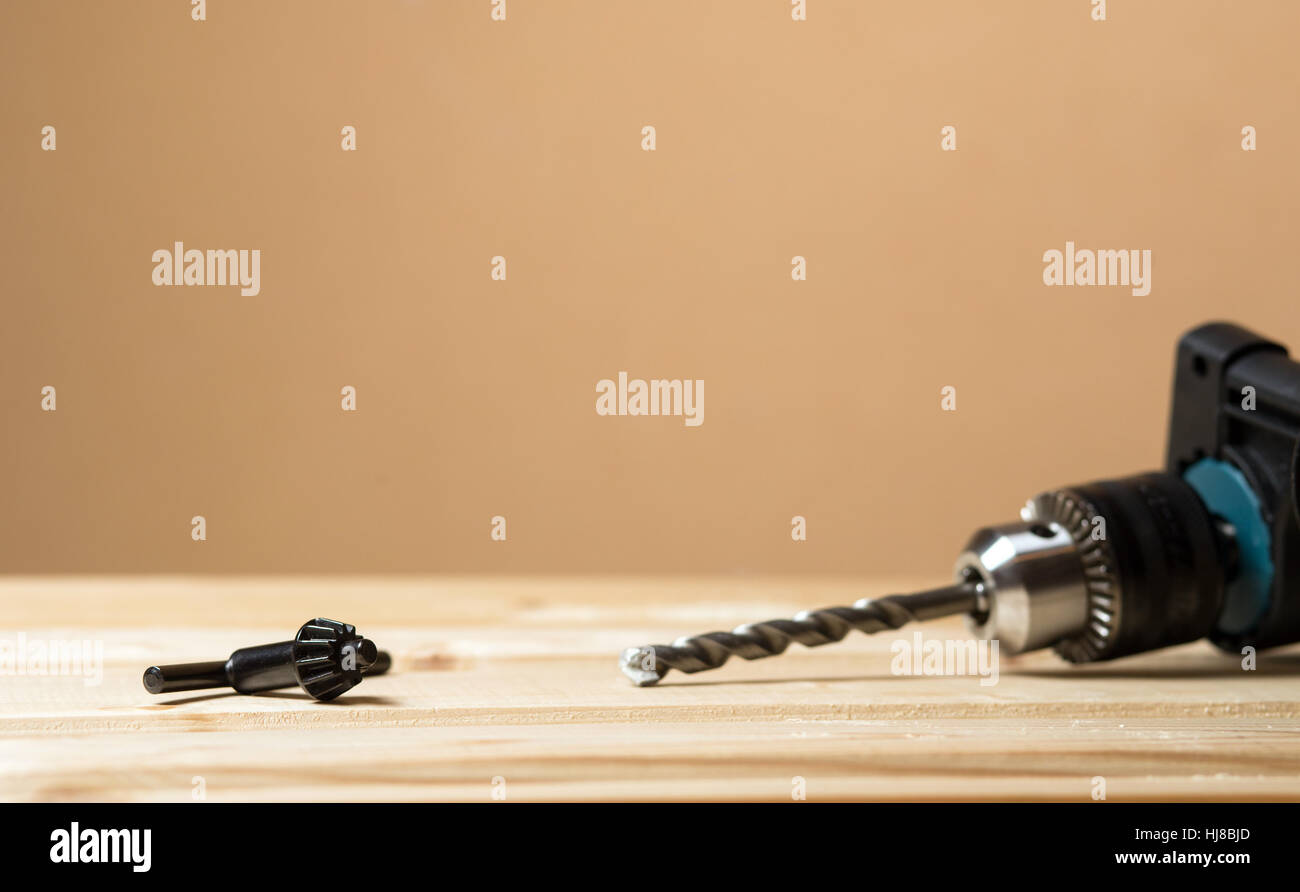 Chuck key tool for changing drill. Copy space Stock Photo Alamy
