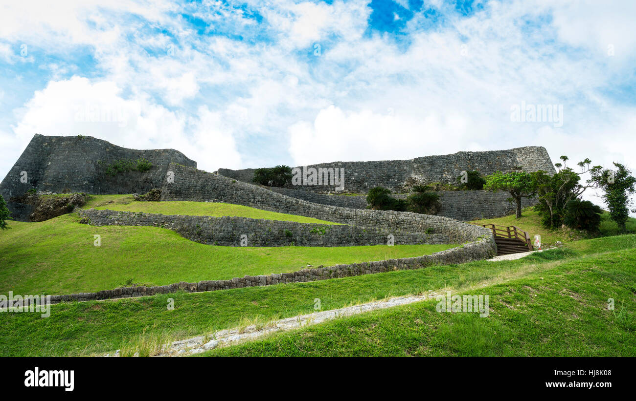 Katsuren Castle, Okinawa, Japan Stock Photo