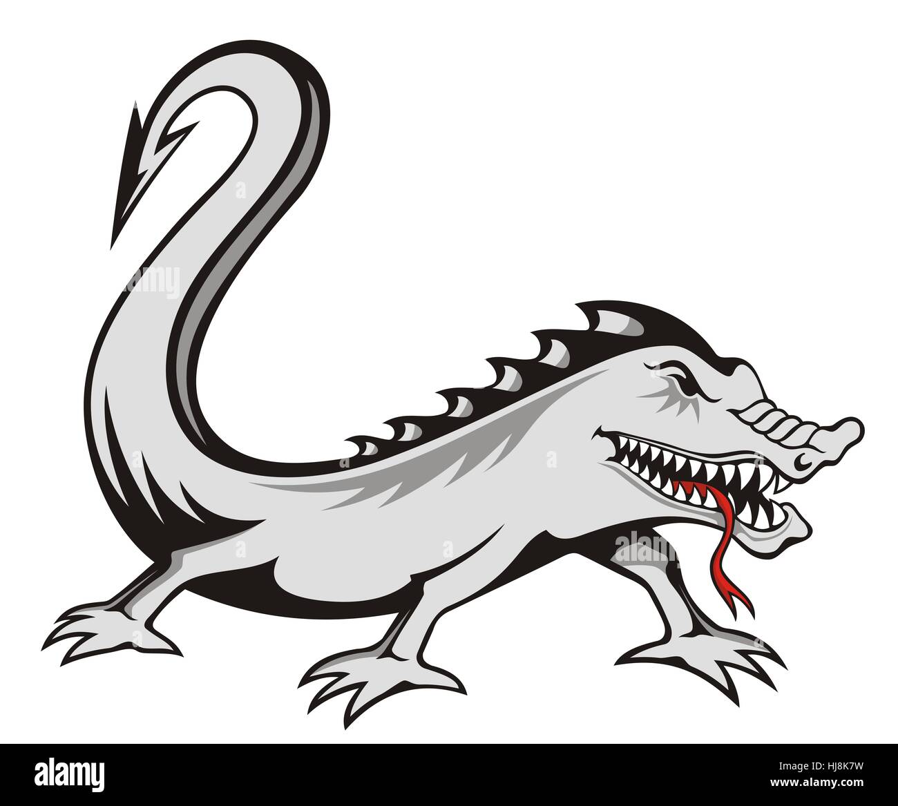 animal, reptile, teeth, lizard, illustration, creature, monster, dragon