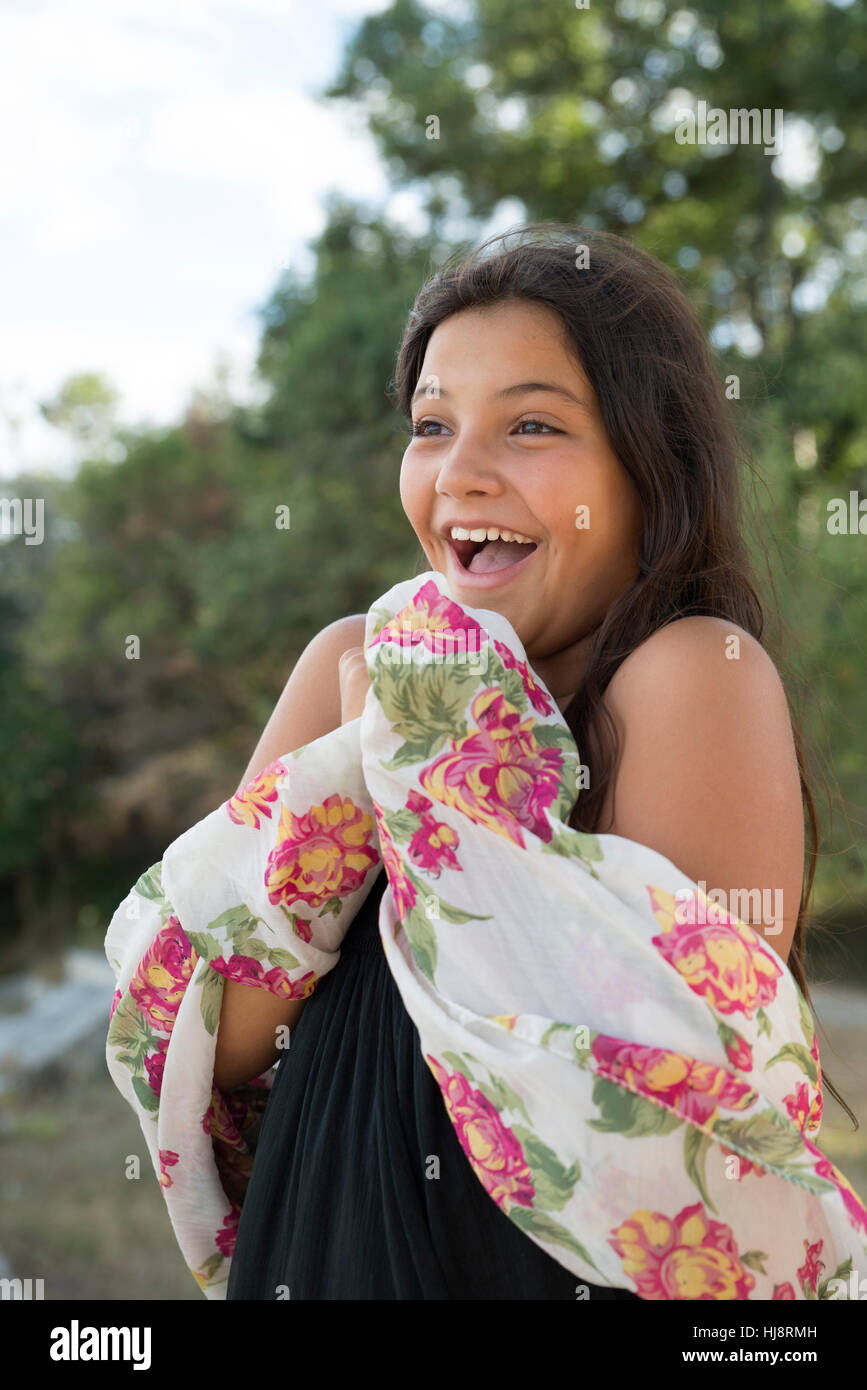 Portrait of a surprised girl Stock Photo - Alamy