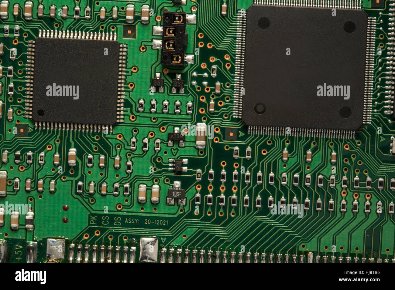 Green printed Circuit Board Stock Photo Alamy