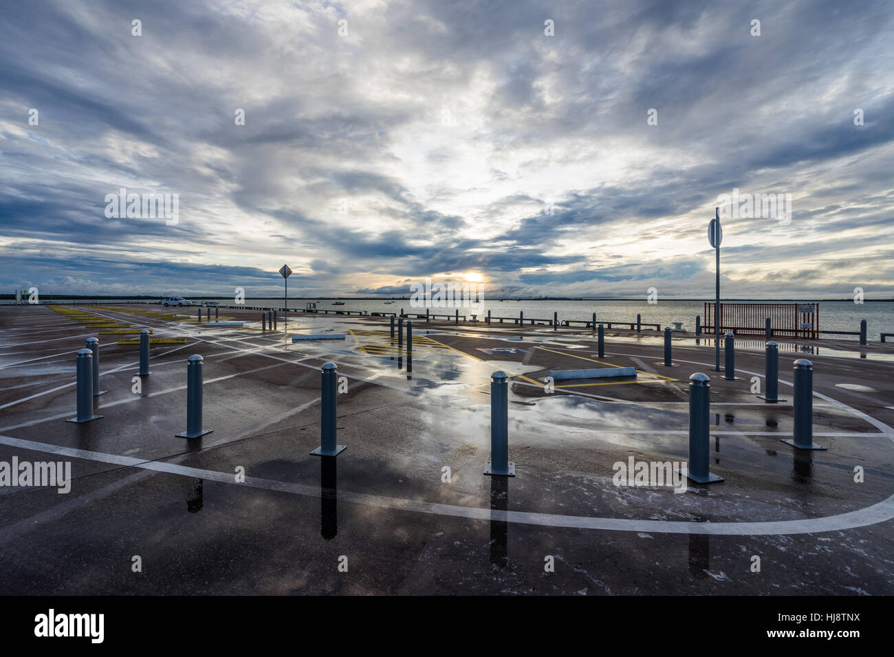Car park at stokes hill wharf hires stock photography and images Alamy