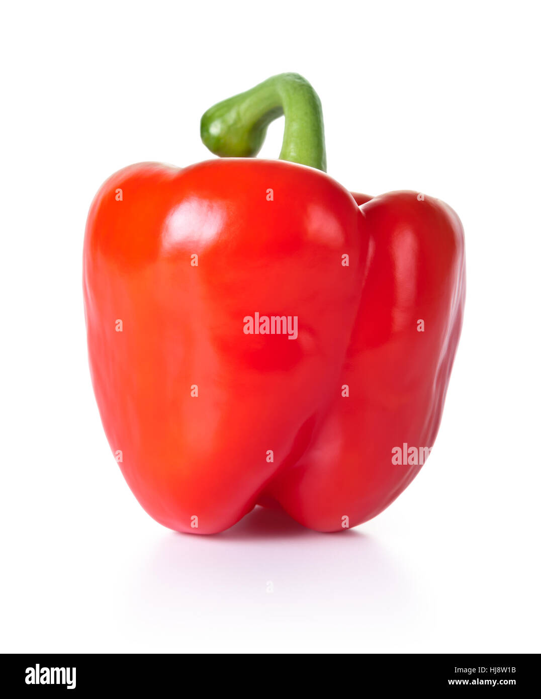 Red pepper isolated on white background, fresh vegetable Stock Photo ...