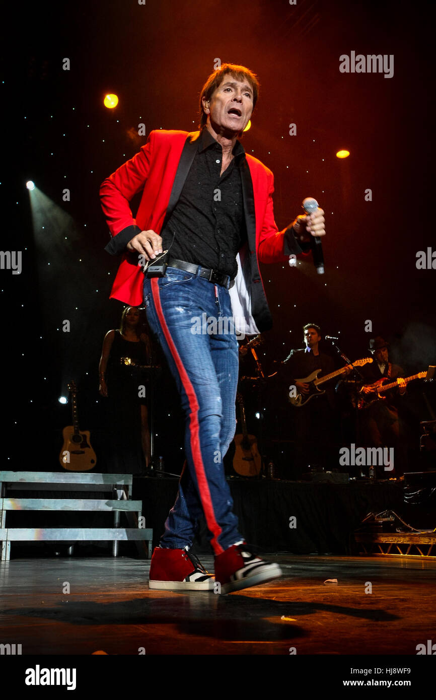 Cliff Richard in concert Stock Photo