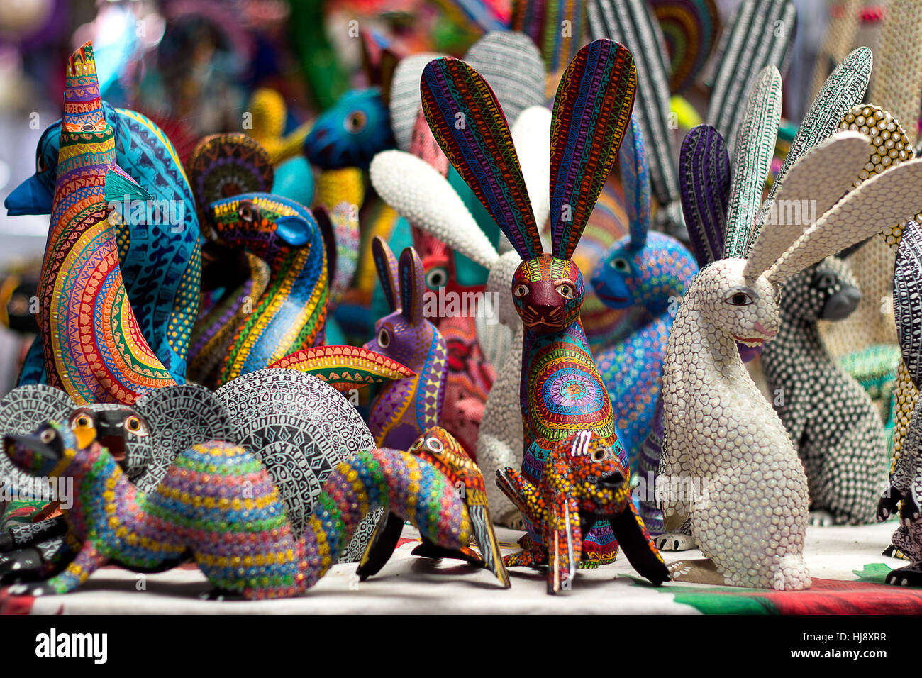Factory of Alebrijes in Oaxaca, Mexico Stock Photo ...