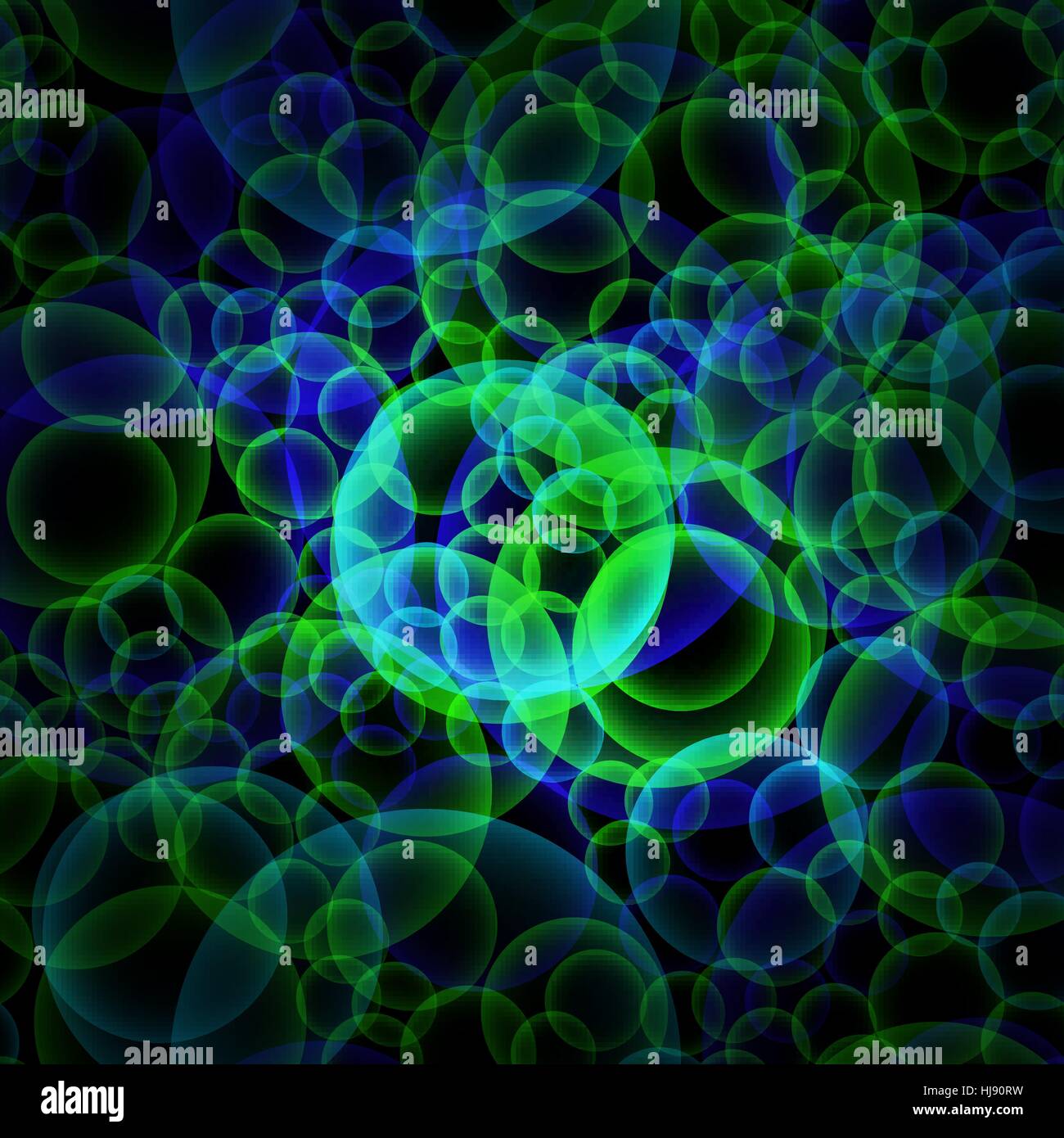abstract vector glowing background with bright circles - green and blue ...