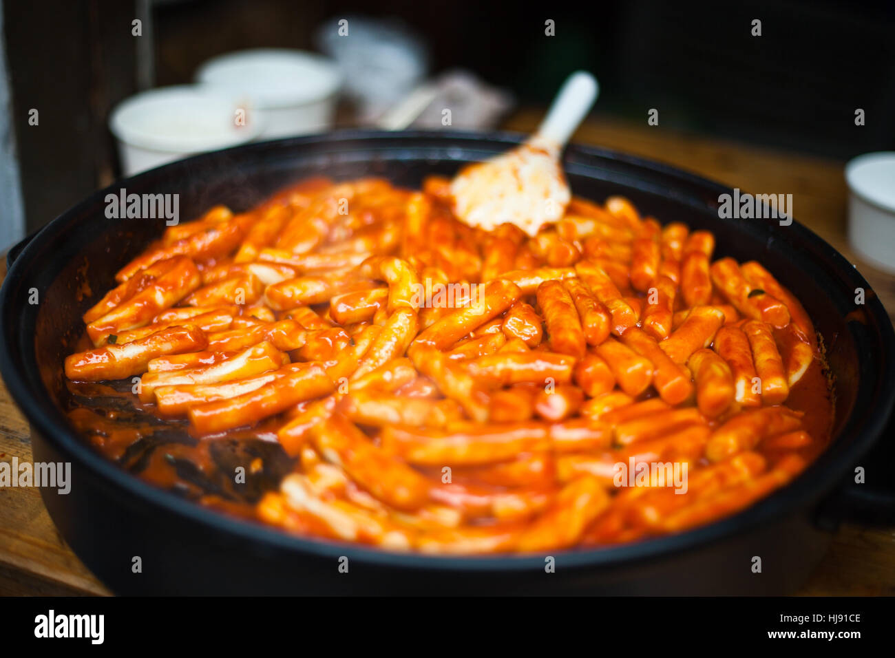 korean noodle stir-fry Stock Photo - Alamy