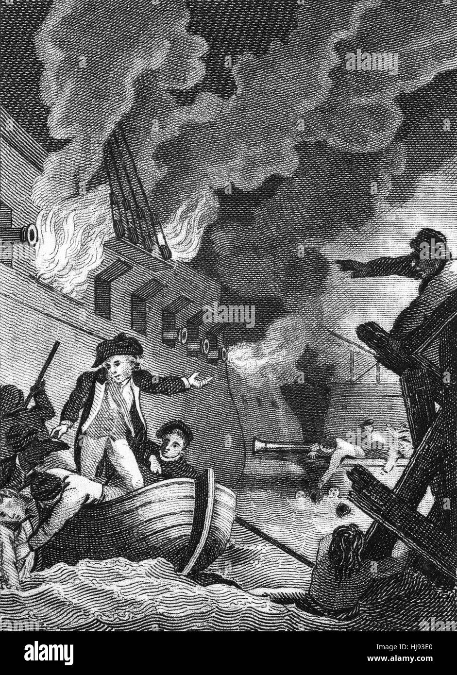 The Great Siege of Gibraltar was an unsuccessful attempt by Spain and France to capture Gibraltar from the British during the American War of Independence. This was the largest action fought during the war in terms of numbers, particularly the Grand Assault of 18 September 1782. At three years and seven months, it is the longest siege endured by the British Armed Forces. Stock Photo