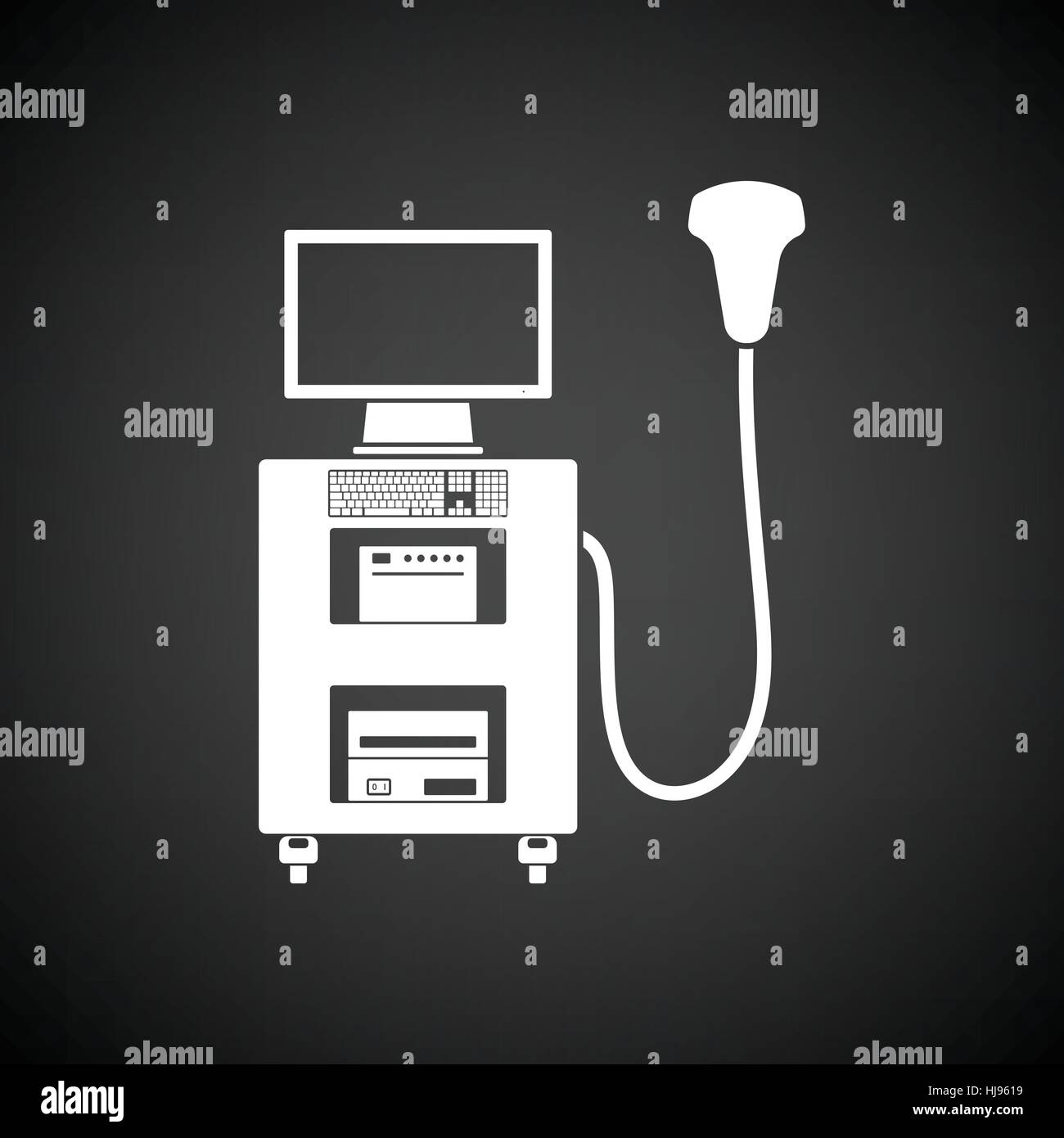 Echography vector vectors hi-res stock photography and images - Alamy