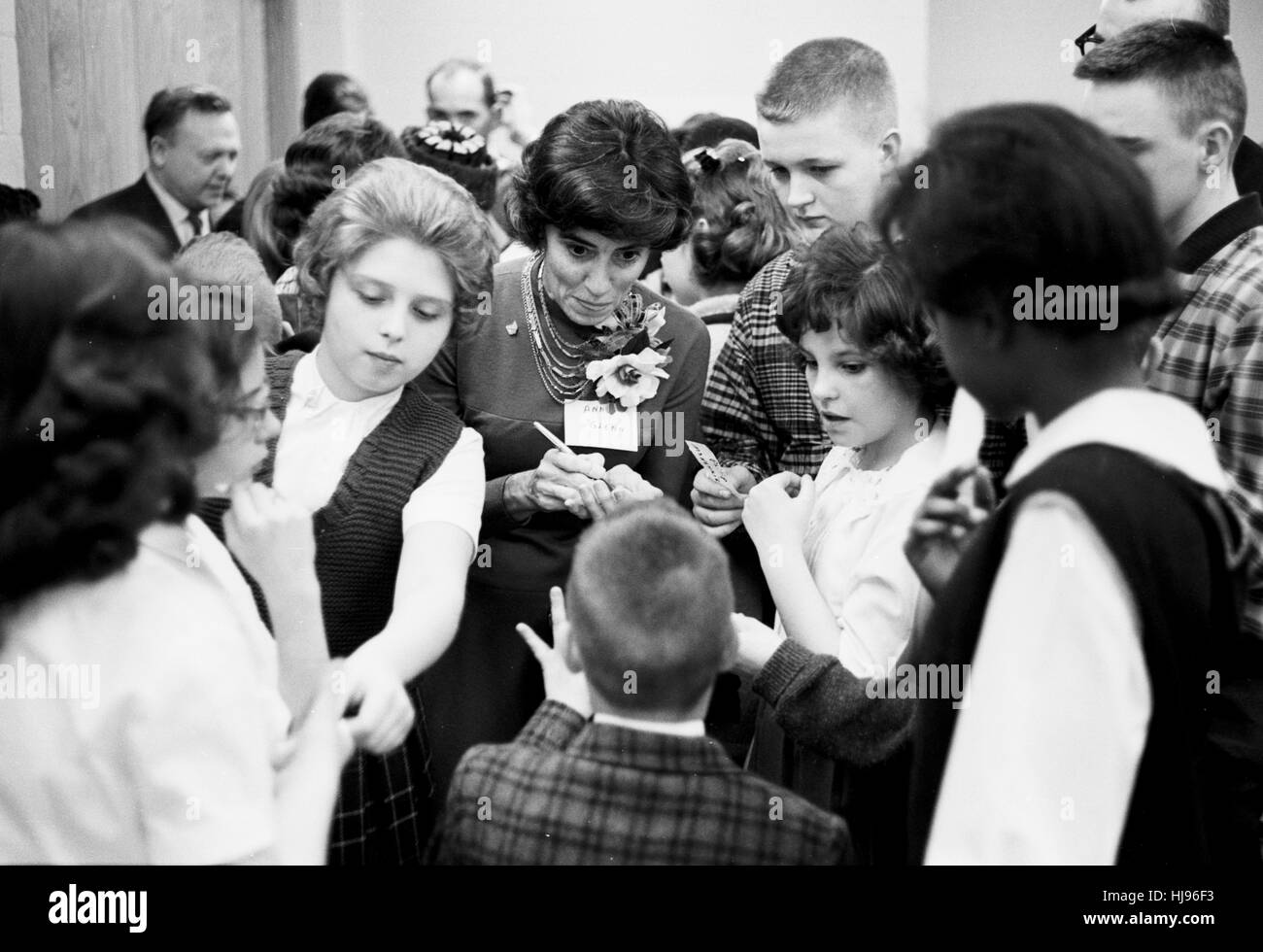 Annie Glenn campaigning for John Glenn in 1964 Stock Photo