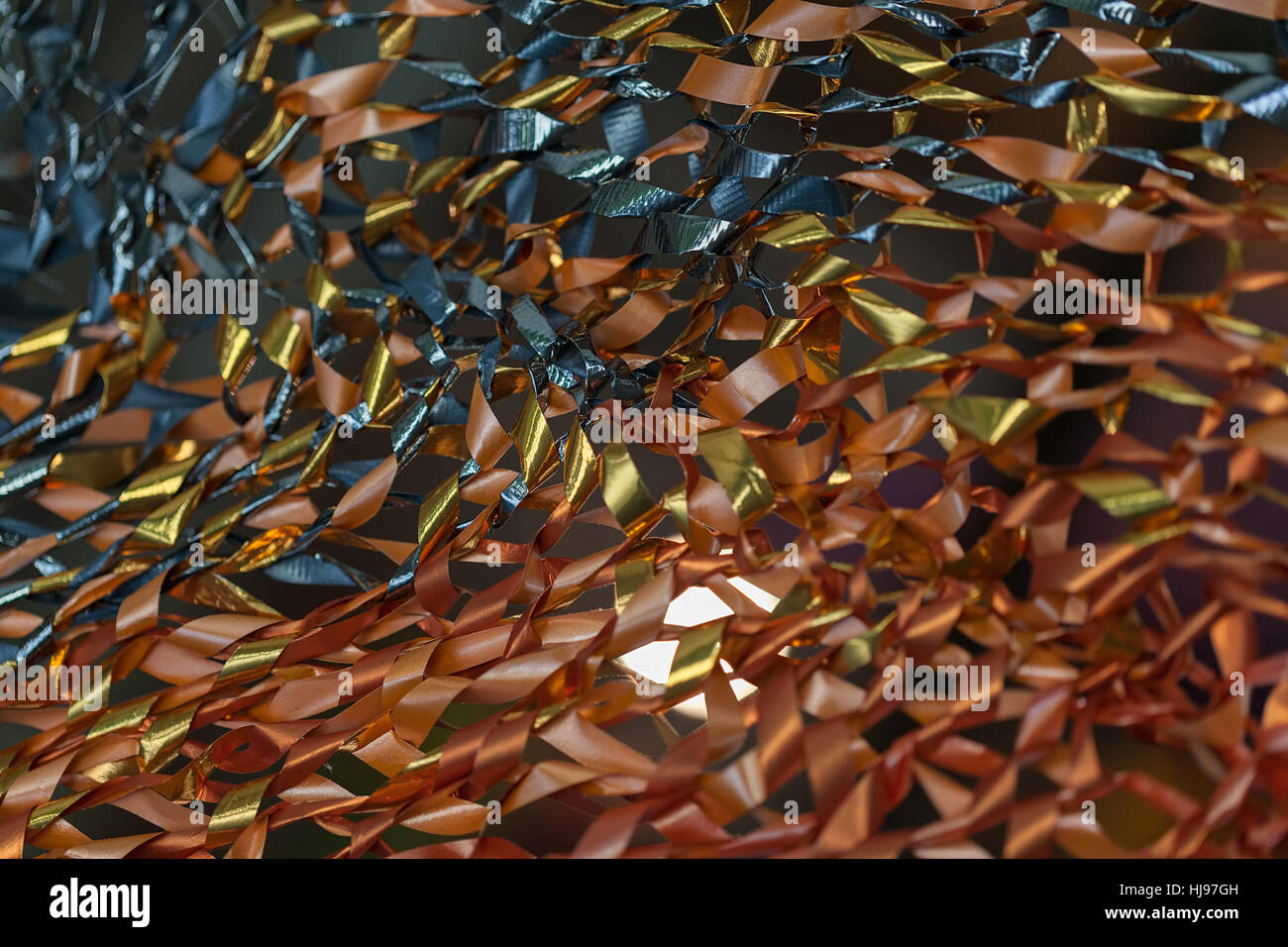abstractions of light through the colored ribbons, for blurred ...