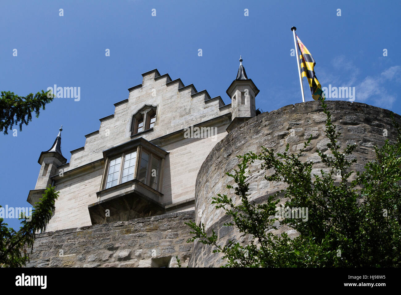 story,bavaria,saxony,chateau,castle,francs,callenberg,coburg,oberfranken,gotha Stock Photo