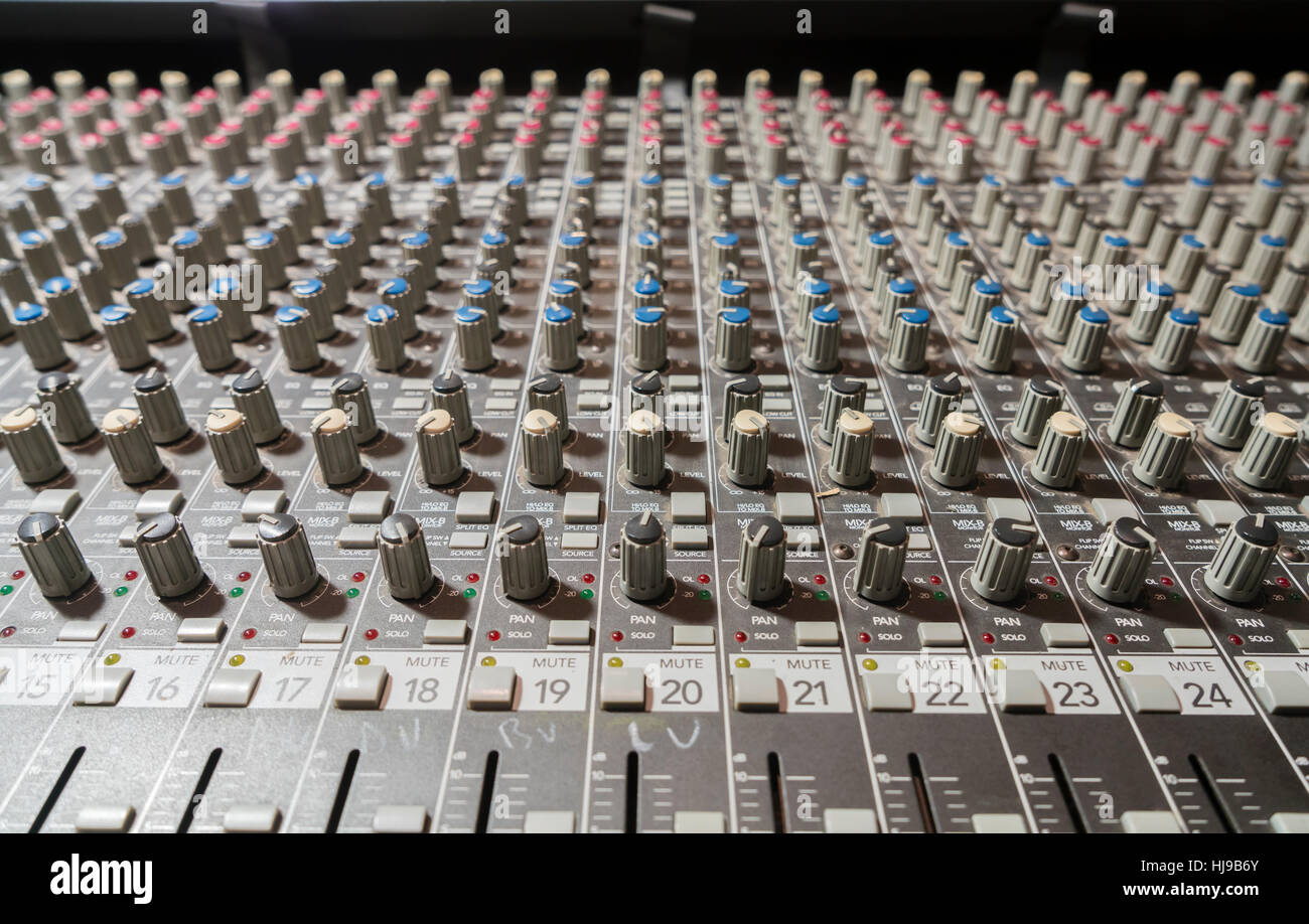 Music control panel Stock Photo
