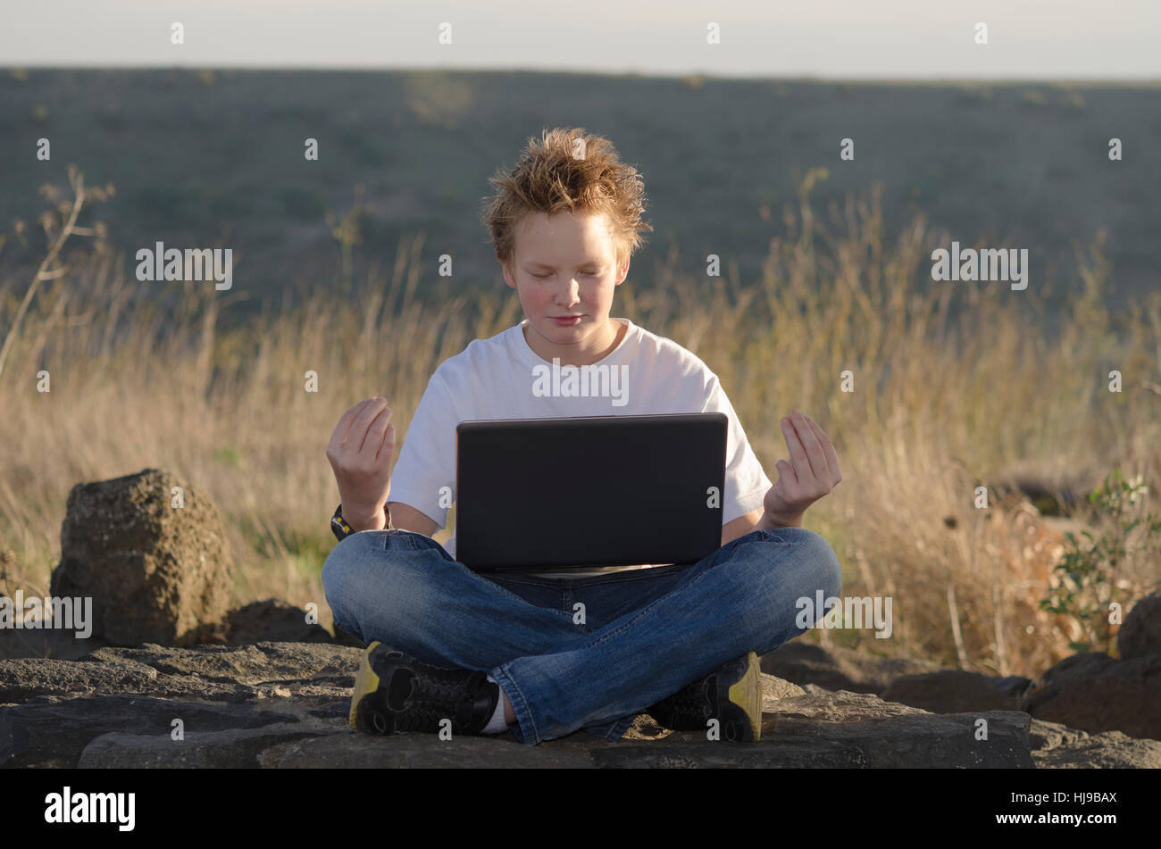 laptop, notebook, computers, computer, teen, male, masculine, teenager ...