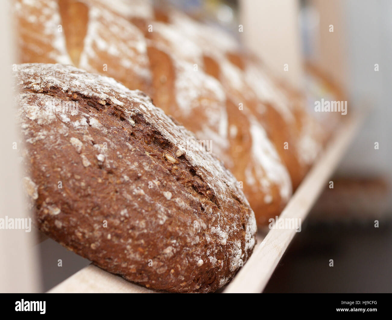 bread, baker, bakery, bakeshop, backery, whole-meal bread, bread, pastry, Stock Photo