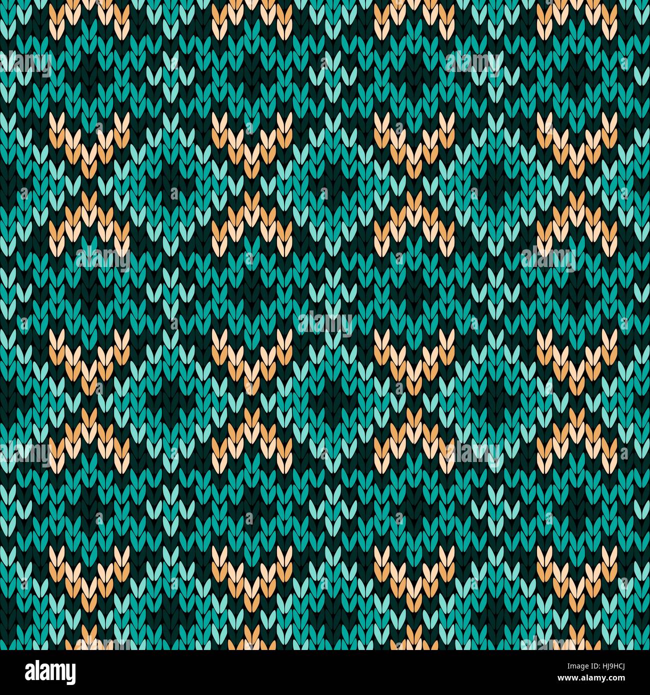 Geometrical ornate knitted seamless vector pattern as a fabric texture ...