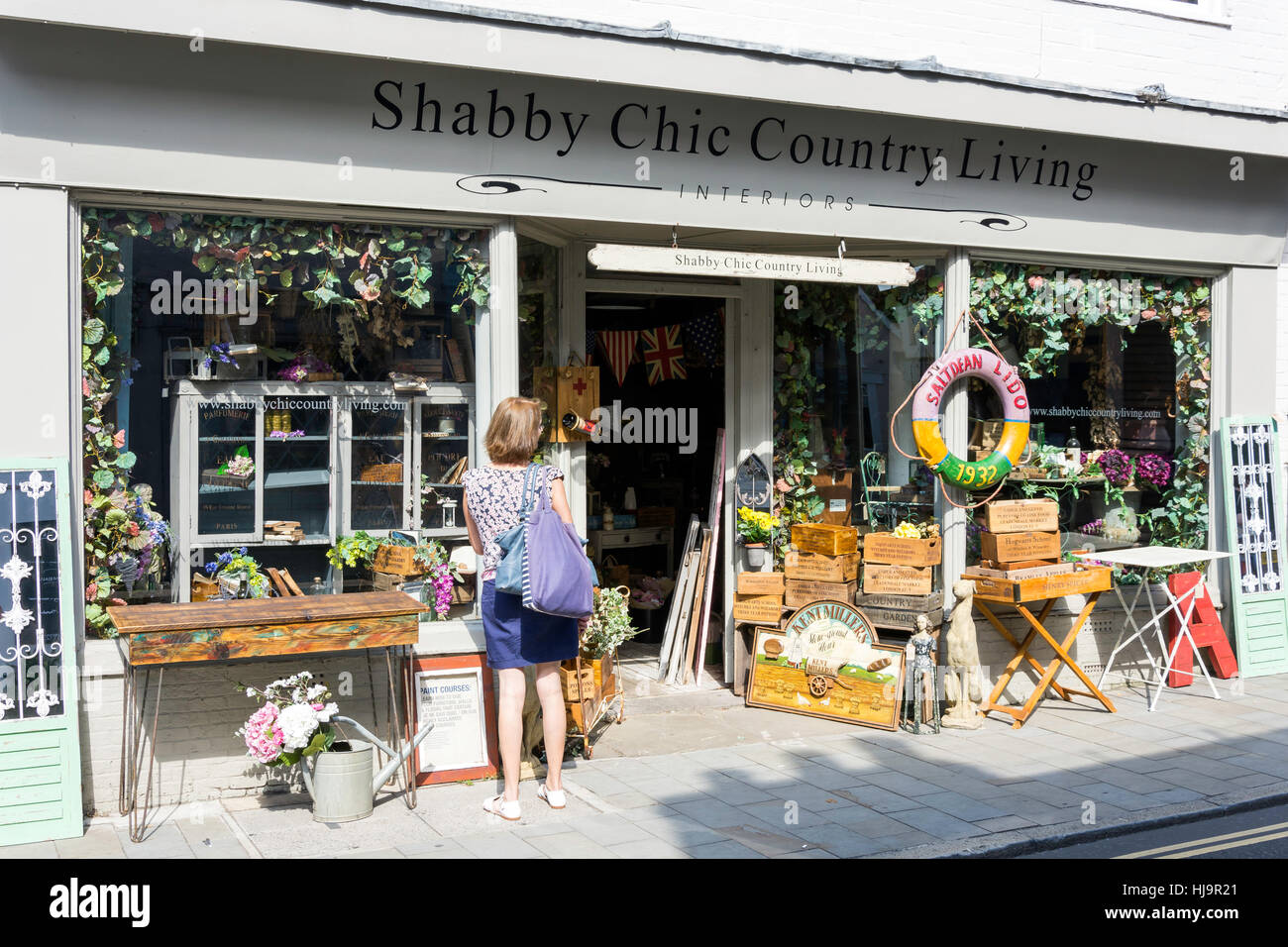 Shabby Chic Country Living store, West Street, Dorking, Surrey, England, United Kingdom Stock Photo