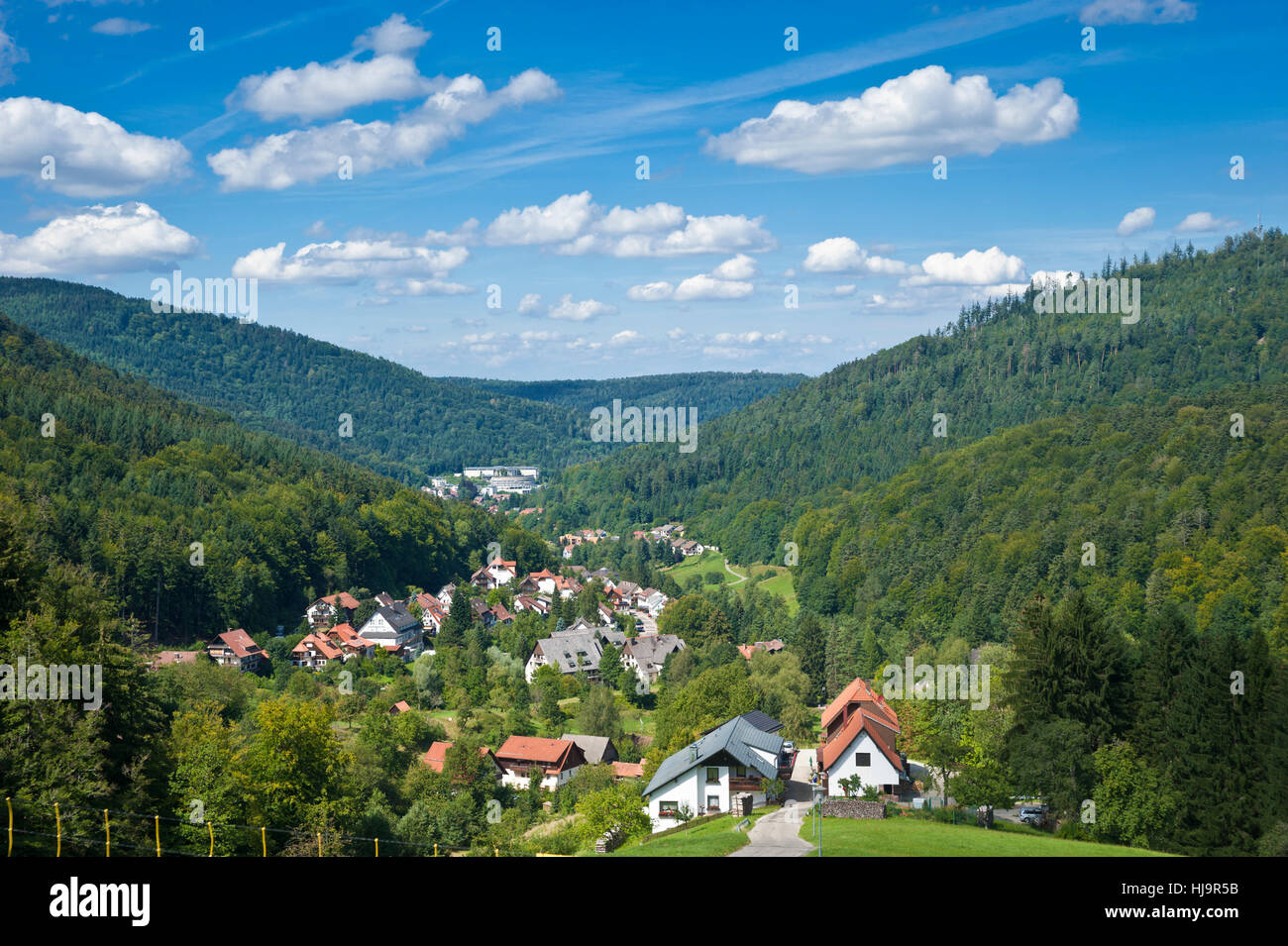 hill, europe, townscape, meadows, woods, forested, sight, view, outlook, Stock Photo
