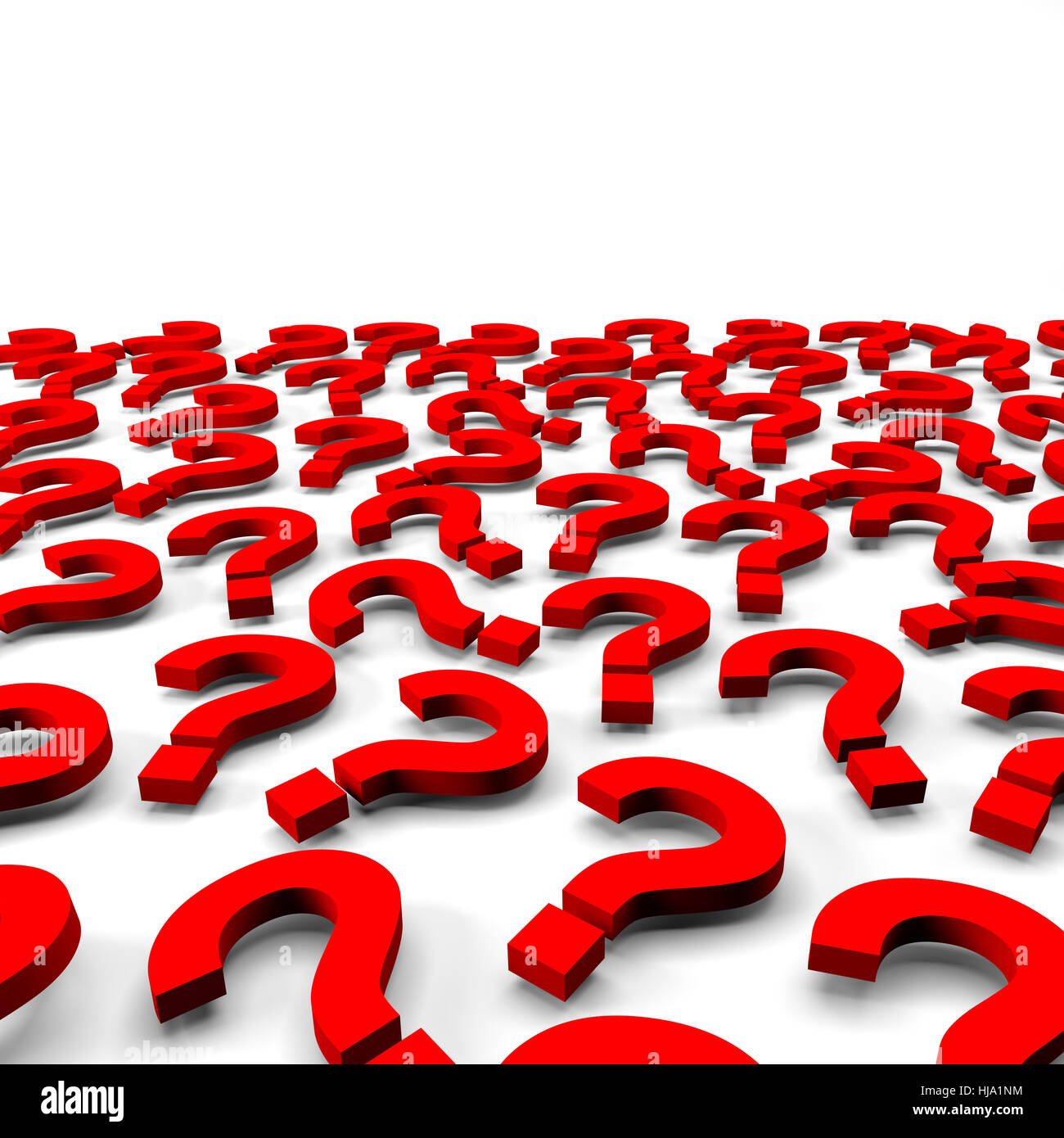 query, asked, ask, question, demand, marks, backdrop, background, white, many, Stock Photo