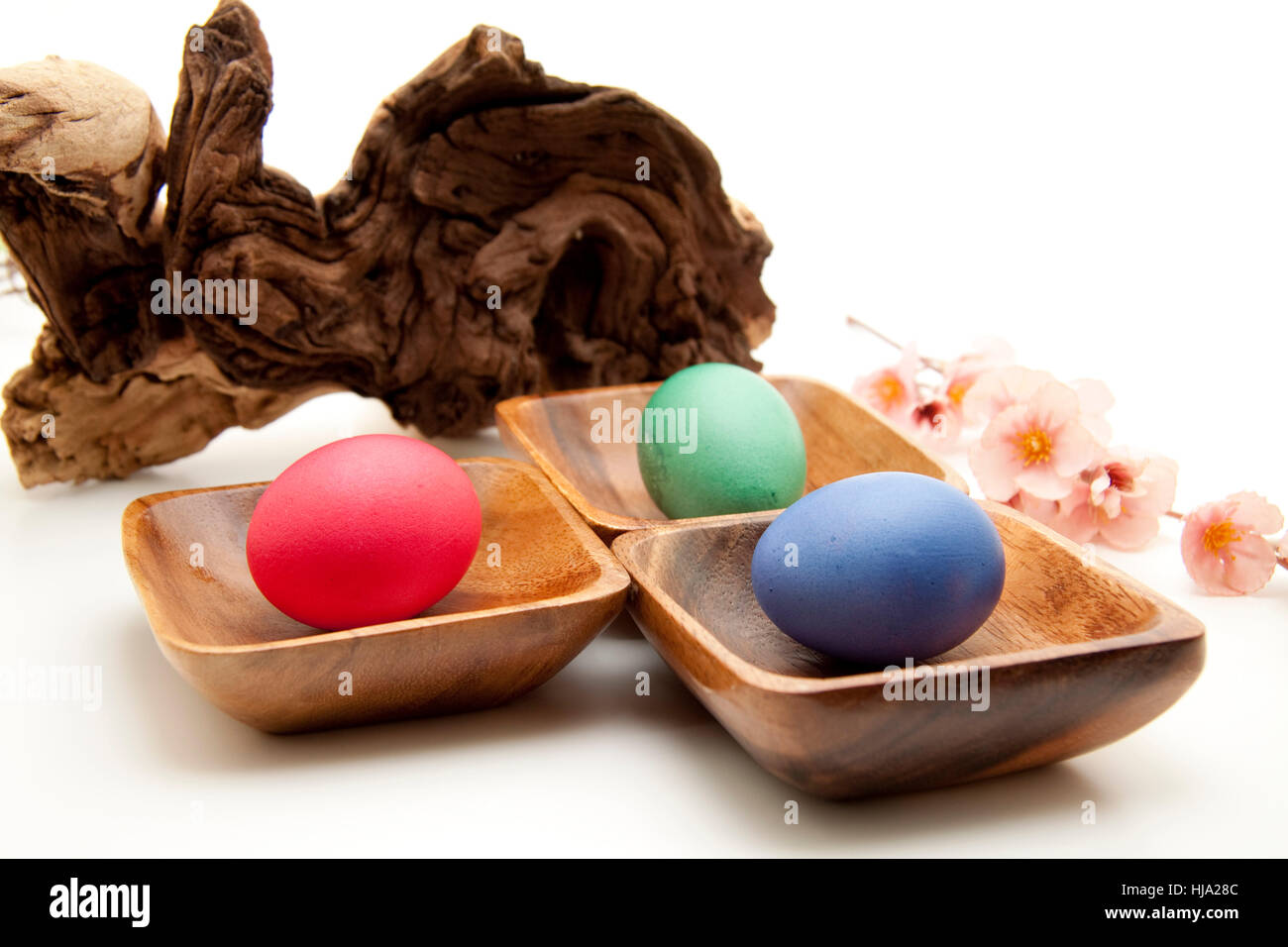 colorful easter eggs Stock Photo